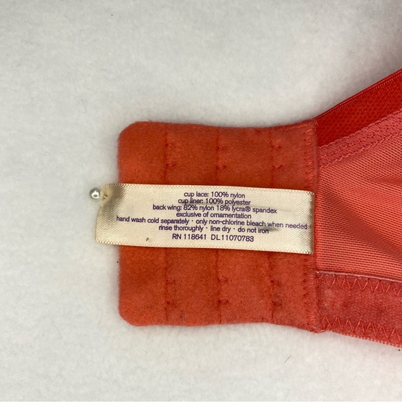 Cacique 44D Fuchsia Full Coverage Underwire Lace Bra - Picture 8 of 9